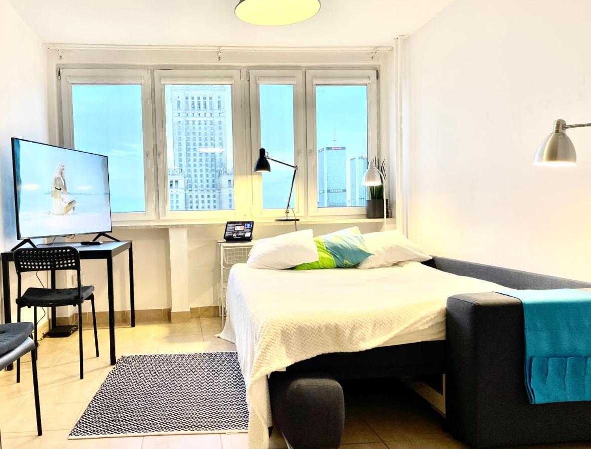 ורשה Super Apartament Palace 2X Metro Fast Wifi 500 Mbs Netflix Appletv Smarttv Panorama Miasta מראה חיצוני תמונה