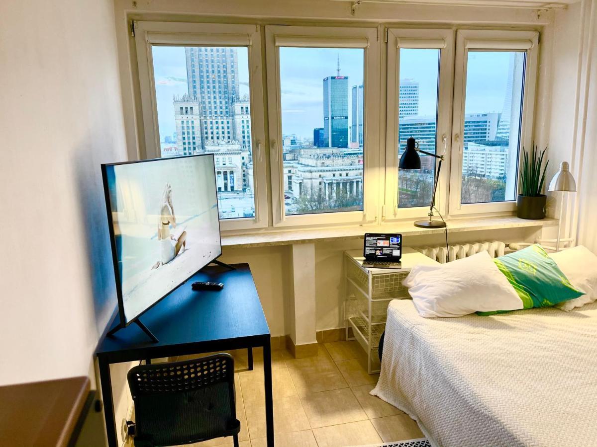 ורשה Super Apartament Palace 2X Metro Fast Wifi 500 Mbs Netflix Appletv Smarttv Panorama Miasta מראה חיצוני תמונה